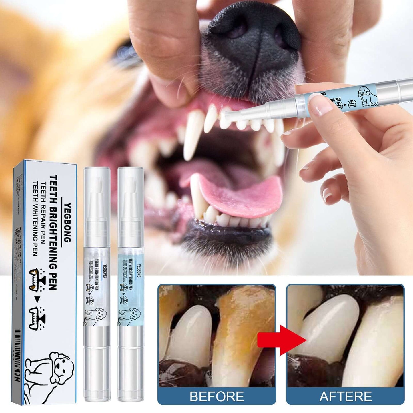 Teeth Whitening Pen – Dual Action Dental Care for Pets