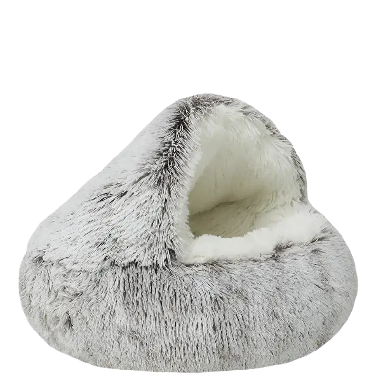 luxury plush pet nest bed