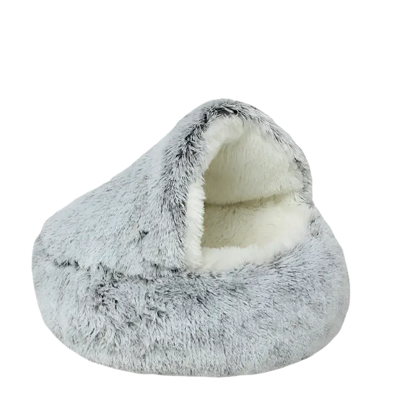 luxury plush pet nest bed
