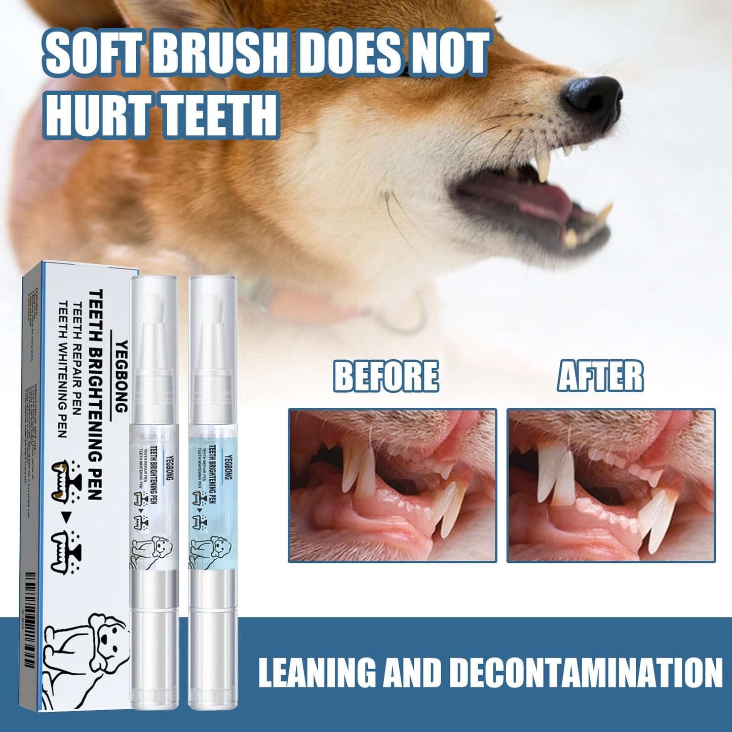 Teeth Whitening Pen – Dual Action Dental Care for Pets