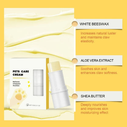 Nourishing and protective ointment stick for paws and nose