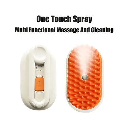 PawMist™ 2-in-1 Steam Grooming & Massage Brush