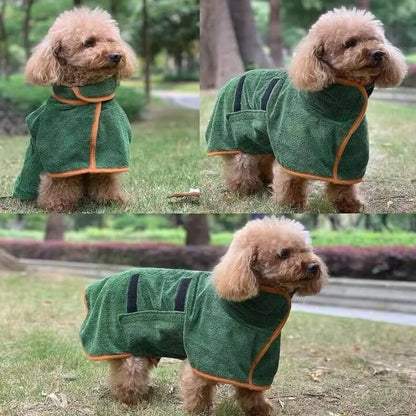PawzDry Luxe Robe™ – Quick-Dry, Full-Coverage Dog Bathrobe