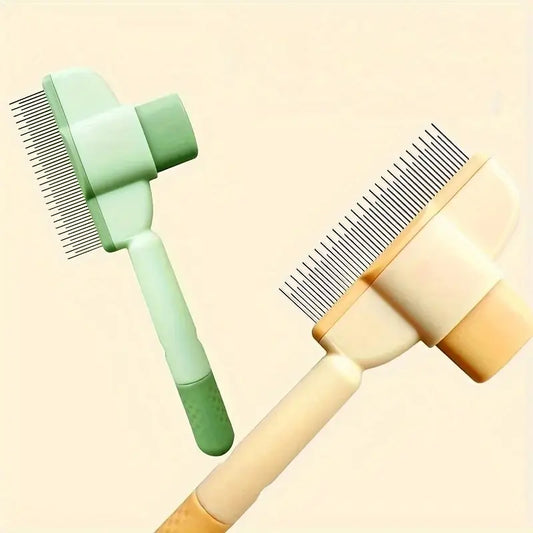 FurSweep™ — One-Click Self-Cleaning Grooming Brush for Pets
